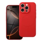 iPhone 16 Pro MagSafe silikonska maskica sa zaštitom kamere – crvena