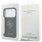 iPhone 17 Pro Guess maskica (PU FW Resin Logo) – crna - Slika 4