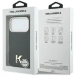 iPhone 17 Pro Karl Lagerfeld MagSafe maskica (Karl Head Logo) – crna - Slika 5