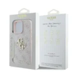 iPhone 16 Pro Max Guess MagSafe maskica (4G PU Big Logo) – ružičasta - Slika 4