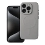 iPhone 15 Pro MagSafe silikonska maskica sa zaštitom kamere – titan siva