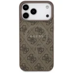 iPhone 17 Pro Max Guess MagSafe maskica (PU 4G Ring Classic Logo) – smeđa - Slika 3