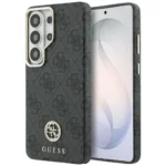 Samsung Galaxy S26 Ultra Guess maskica (4G Rhinestone Round Logo MagSafe) – crna