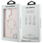 Samsung Galaxy S26 Ultra Karl Lagerfeld maskica (Magnetic IML KC Script) – ružičasta - Slika 4