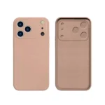 iPhone 17 Pro Max Silicone Edge maskica – breskva