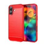 iPhone 17 TPU Karbon mat maskica – crvena