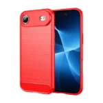 iPhone 17 Air TPU Karbon mat maskica – crvena