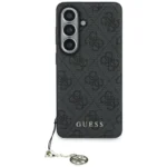Samsung Galaxy S26 Guess maskica (PU 4G Classic Logo with Charm) – crna