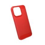 iPhone 14 Pro TPU Karbon mat maskica – crvena