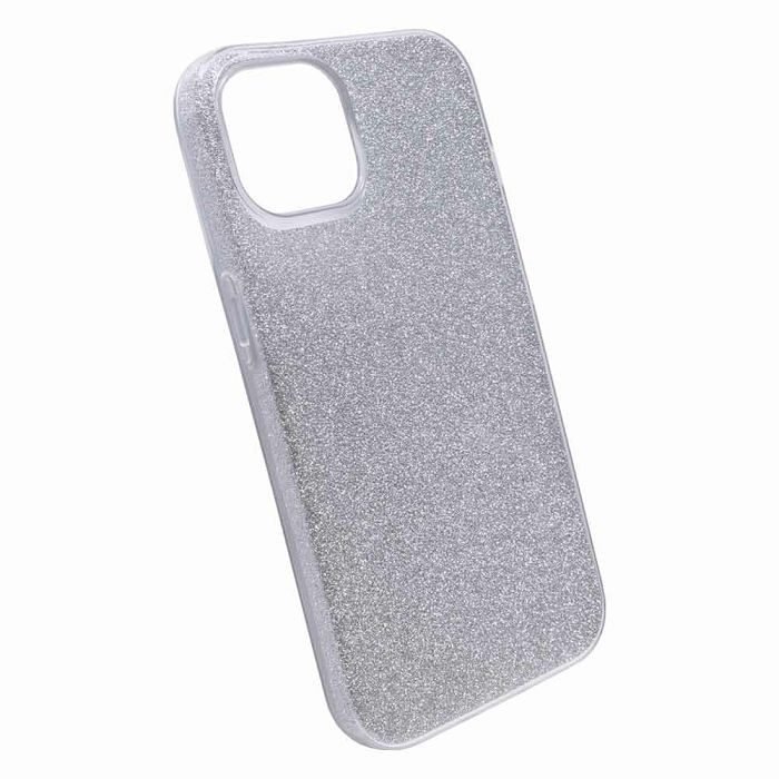 iphone-14-tpu-glitter-maskica-srebrna iPhone 14 TPU Glitter maskica – srebrna - Slika 1