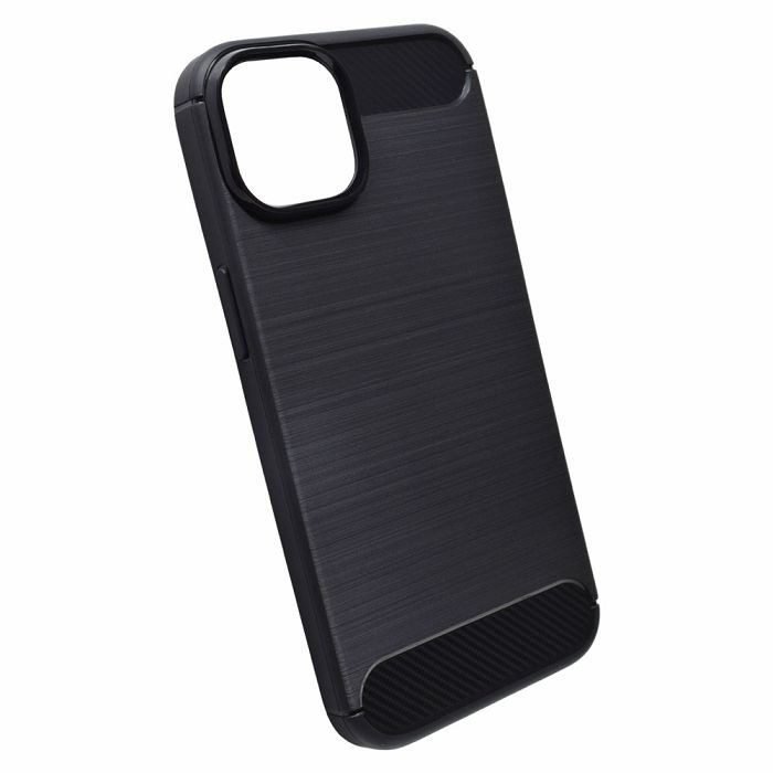 iphone-14-tpu-karbon-mat-maskica-crna iPhone 14 TPU Karbon mat maskica – crna - Slika 1