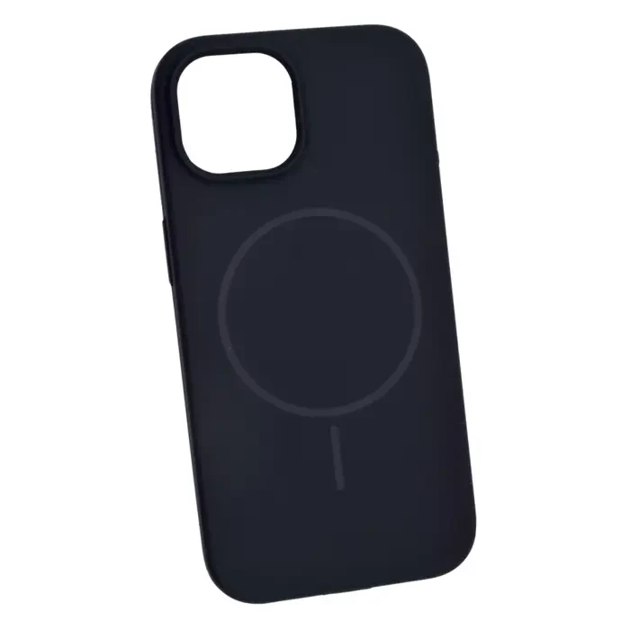 iphone-15-magsafe-silikonska-maskica-crna iPhone 15 MagSafe silikonska maskica – crna - Slika 1