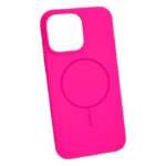 iPhone 15 Pro Max MagSafe silikonska maskica – žarko roza