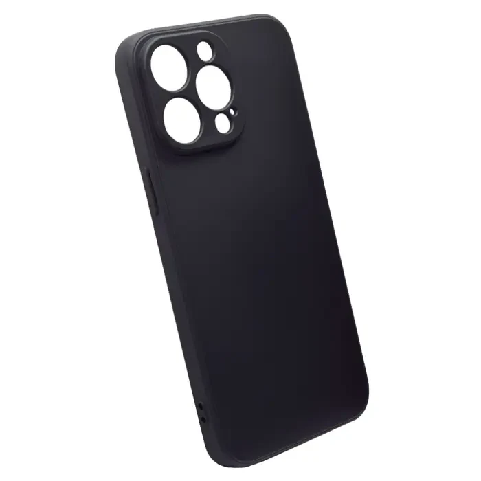 iphone-15-pro-max-silicone-edge-maskica-crna iPhone 15 Pro Max Silicone Edge maskica – crna - Slika 1