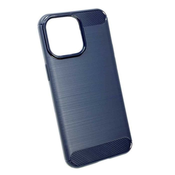 iphone-15-pro-max-tpu-karbon-mat-maskica-plava iPhone 15 Pro Max TPU Karbon mat maskica – plava - Slika 1