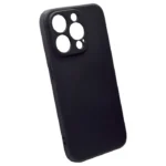 iPhone 15 Pro Silicone Edge maskica – crna