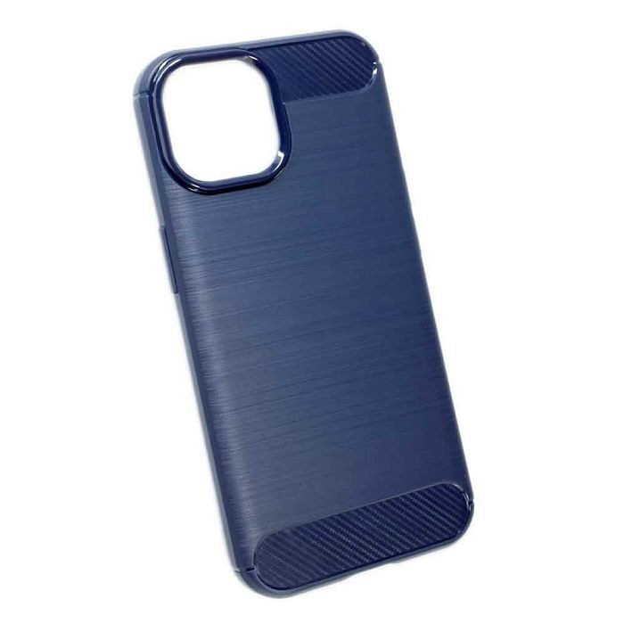 iphone-15-tpu-karbon-mat-maskica-plava iPhone 15 TPU Karbon mat maskica – plava - Slika 1
