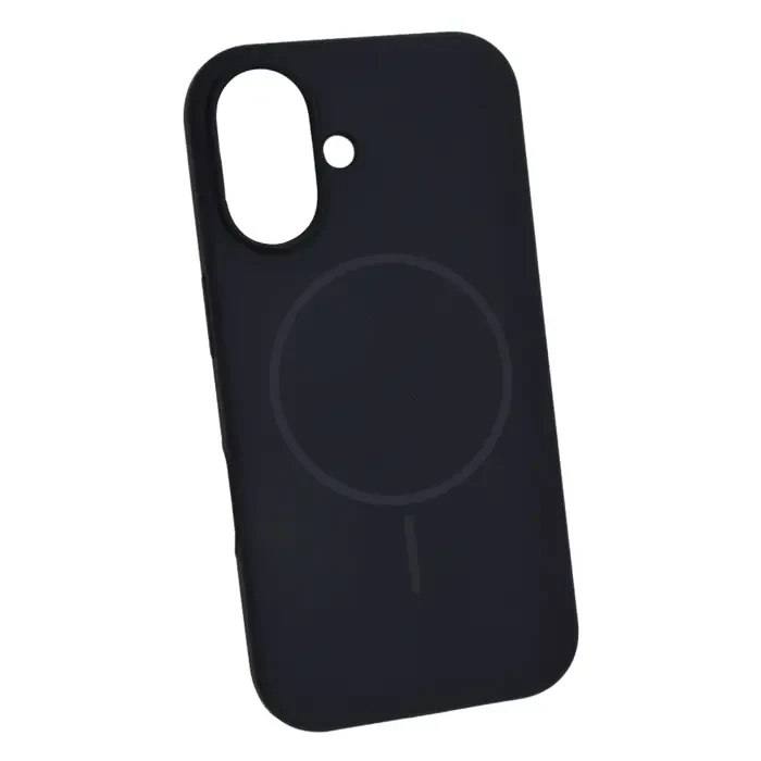 iphone-16-magsafe-silikonska-maskica-crna iPhone 16 MagSafe silikonska maskica – crna - Slika 1