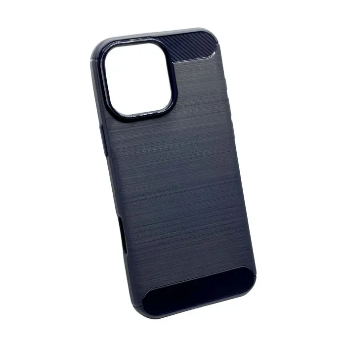 iphone-16-pro-max-tpu-karbon-mat-maskica-plava iPhone 16 Pro Max TPU Karbon mat maskica – plava - Slika 1