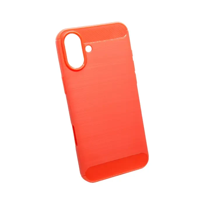 iphone-16-tpu-karbon-mat-maskica-crvena iPhone 16 TPU Karbon mat maskica – crvena - Slika 1
