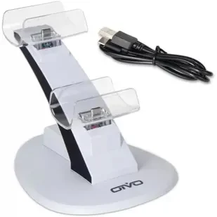 punjac-dual-dock-ps5-vertikalni-oivo-iv-p5234-crno-bijeli Punjač Dual Dock za PS5 kontrolere vertikalni OIVO IV-P5234 crno-bijeli - Slika 1
