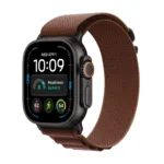 Apple Watch Ultra 4 49mm Black Titanium Burgundy Alpine Loop M